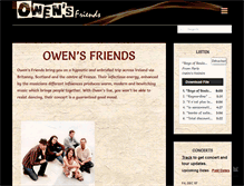 Tablet Screenshot of owensfriends.com